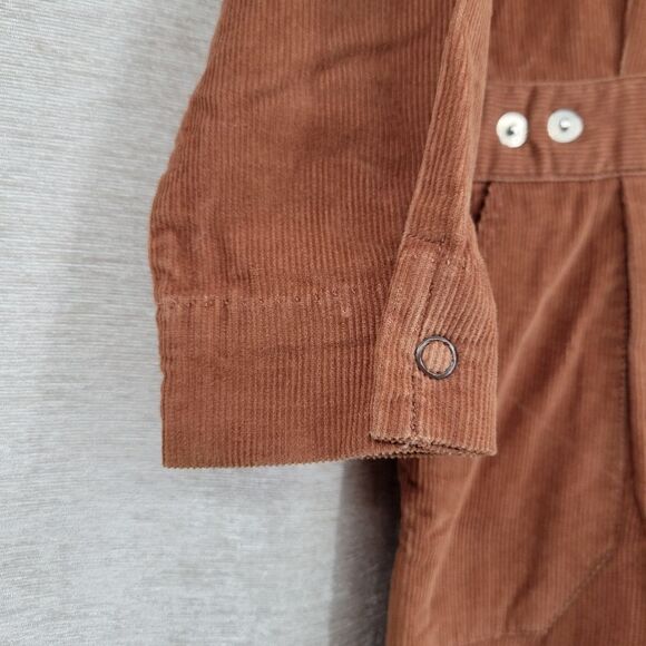 Dotty Dan Vintage Brown Corduroy Mechanic Utility Style Jumpsuit Coveralls - Picture 5 of 14